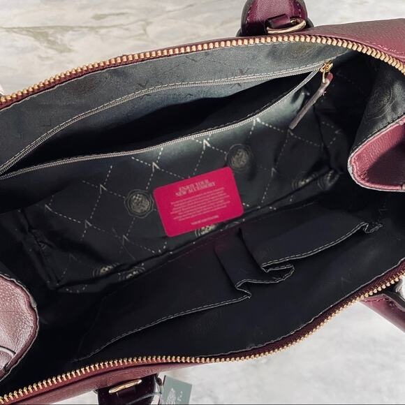 VINCE CAMUTO Jess Satchel in Burgundy - Picture 8 of 9